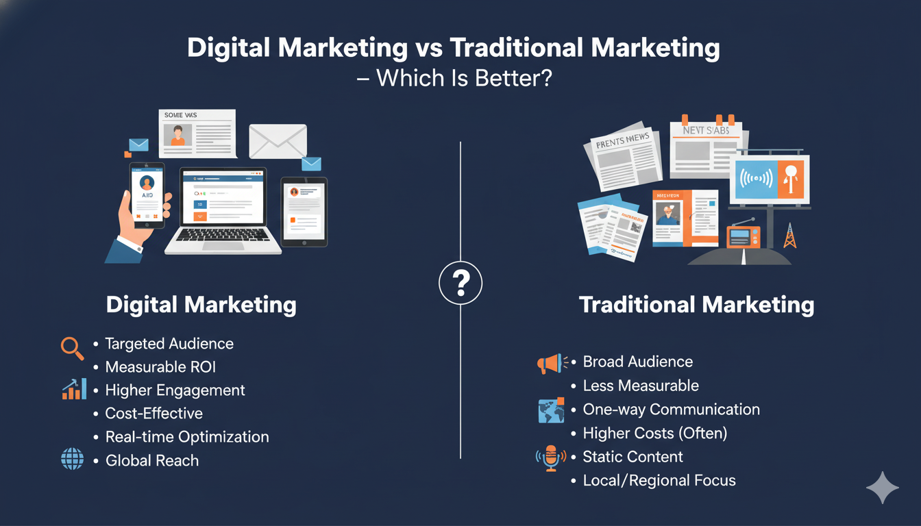 Digital Marketing vs Traditional Marketing – Which Is Better?